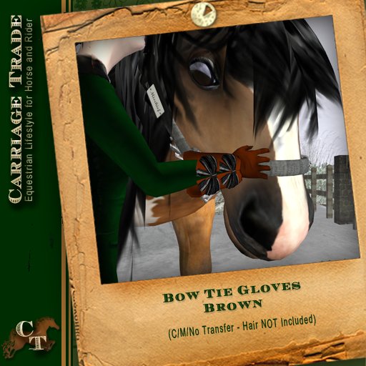 @CT@ Bow Tie Gloves Brown