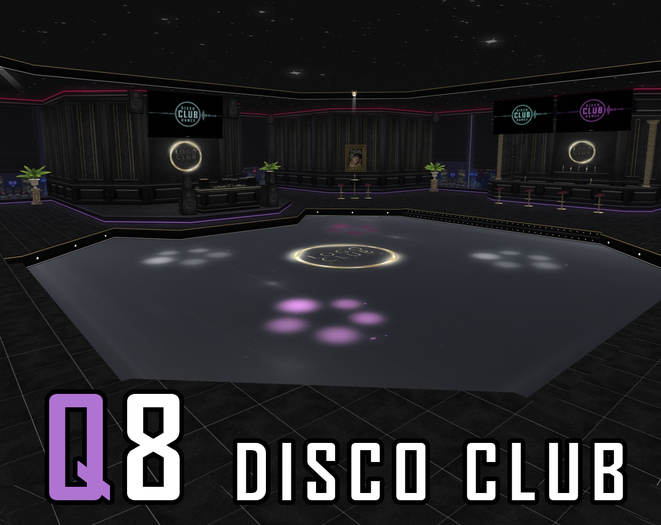 Q8 - [Black & Gold Walls] - Disco Club Q8 - [ADHIR] - BOX
