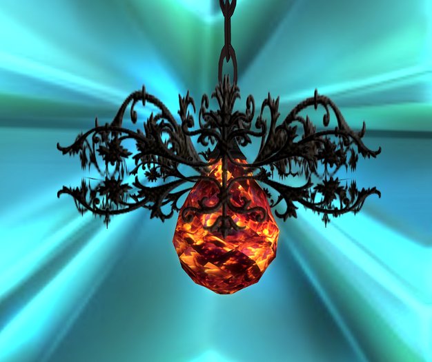 GOTHIC HOT COALS WROUGHT IRON LIGHT / BOXED