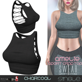 Sport Top Amelie CHARCOAL