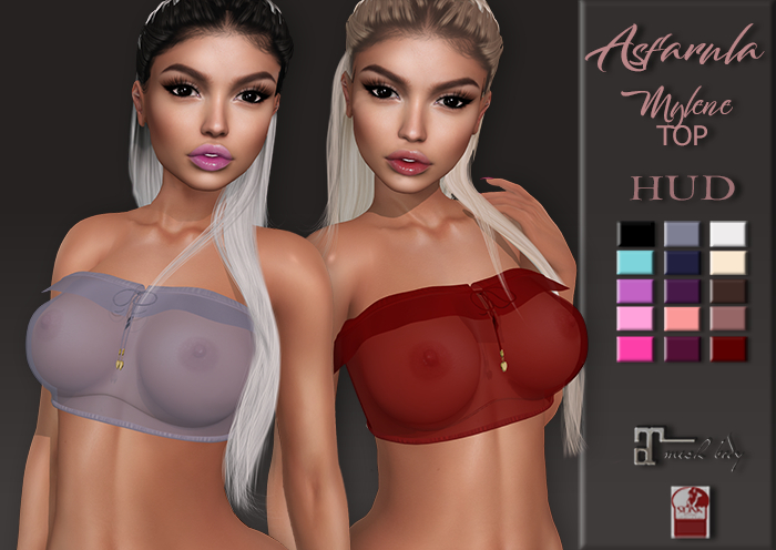 Asfarula Mylene Top  Maitreya Slink HUD 15 COLORS