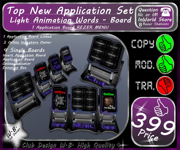 ** Top New Set Application Board etc. **