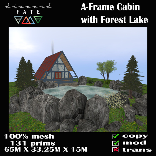 [DF] A-Frame Cabin With Lake