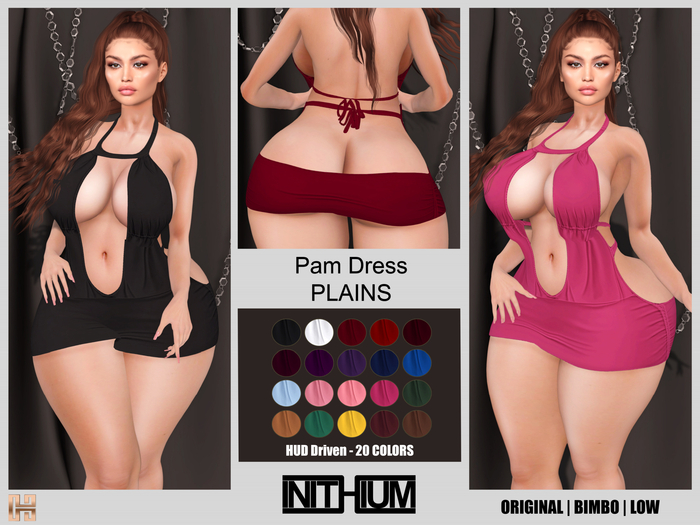 [hh] Pam Dress PLAINS [ INITHIUM ] KUPRA