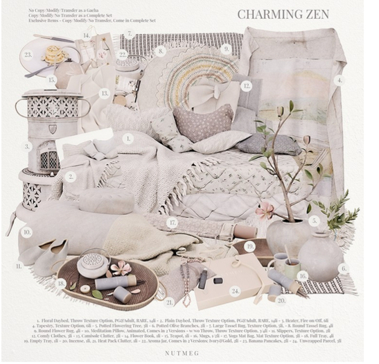 19. Nutmeg. Charming Zen Empty Tray