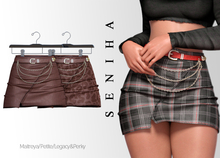 Seniha. Nuria Skirt&Belt // Brown