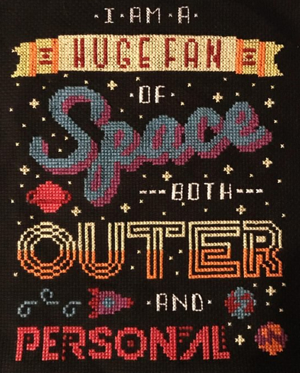 Fan of Space Needlework Texture