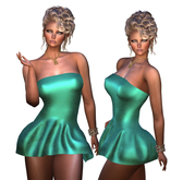 Emerald Strapless Micro Dress Miss Sonja MAITREYA