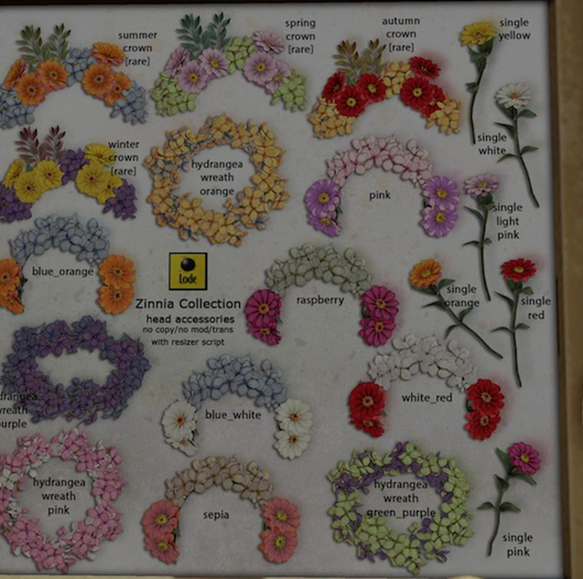 *LODE* Head Accessory - Zinnia [blue_white]