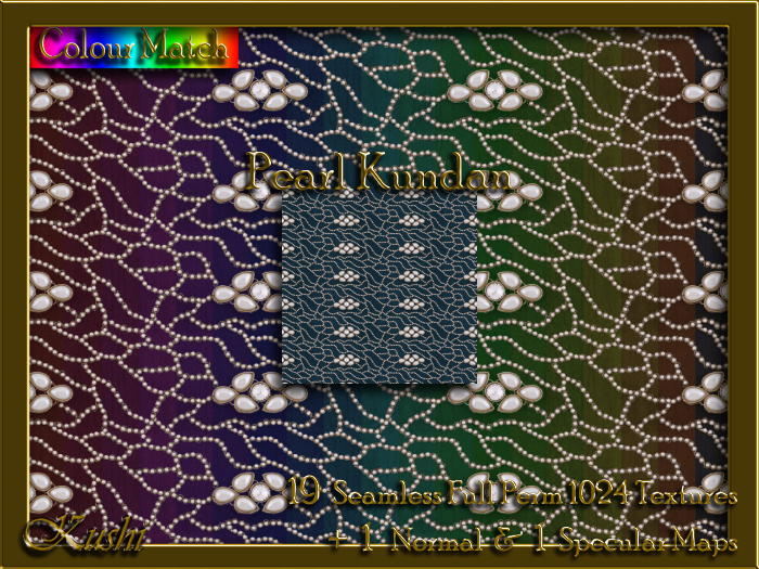 Pearl Kundan Seamless Texture Set