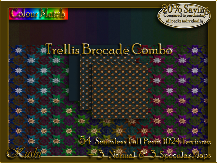 !Kushi! TrellisBrocadeCOMBO Textures -WearToUnpack