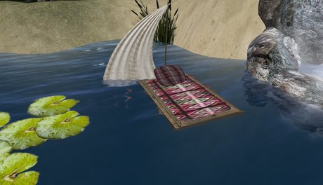 Second Life Marketplace - Raft with romantic menu
