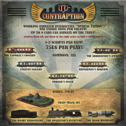 [ContraptioN] Musical Train: The Manic Machinist Boxed RARE