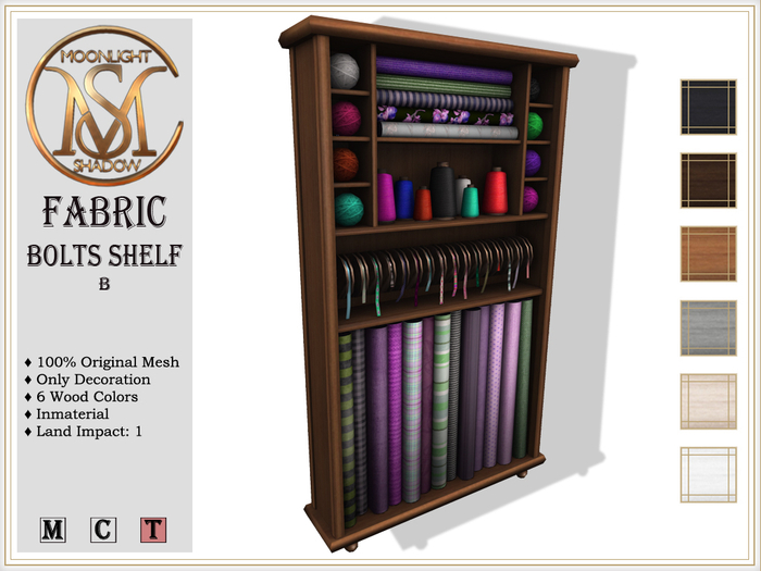 [MoonSha] Fabric Bolts Shelf - B - (Boxed)