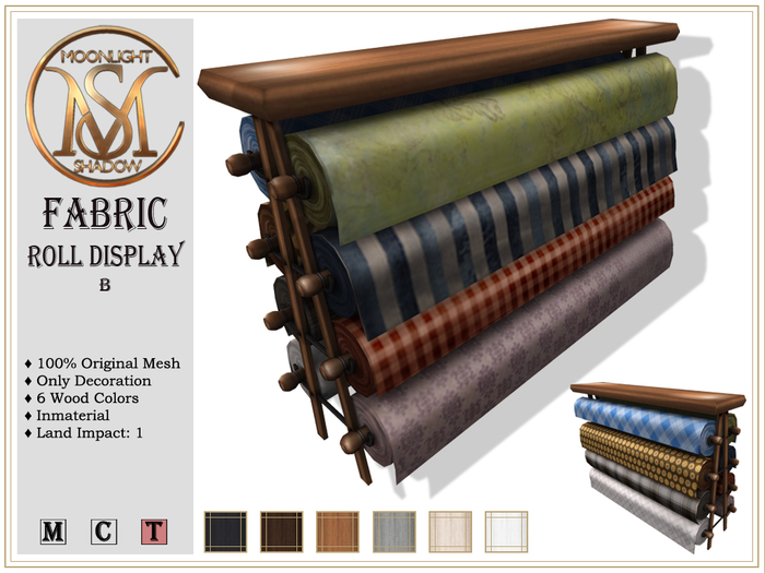 [MoonSha] Fabric Roll Display B (Boxed)