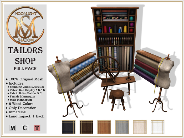 [MoonSha] Tailors Shop - Full Pack (Boxed)
