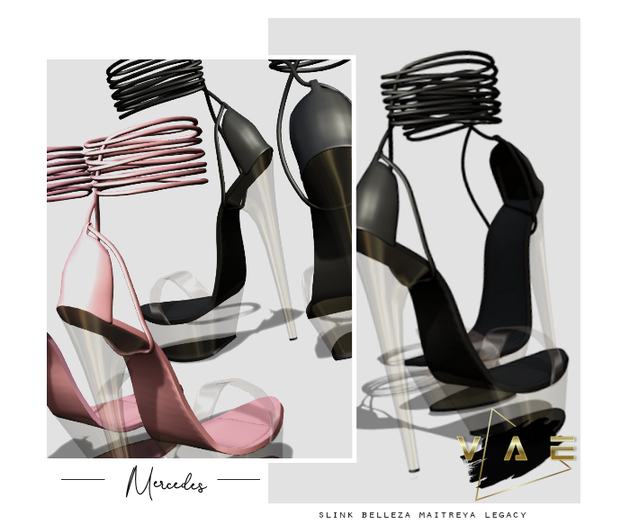 Vague. Mercedes Heels Black