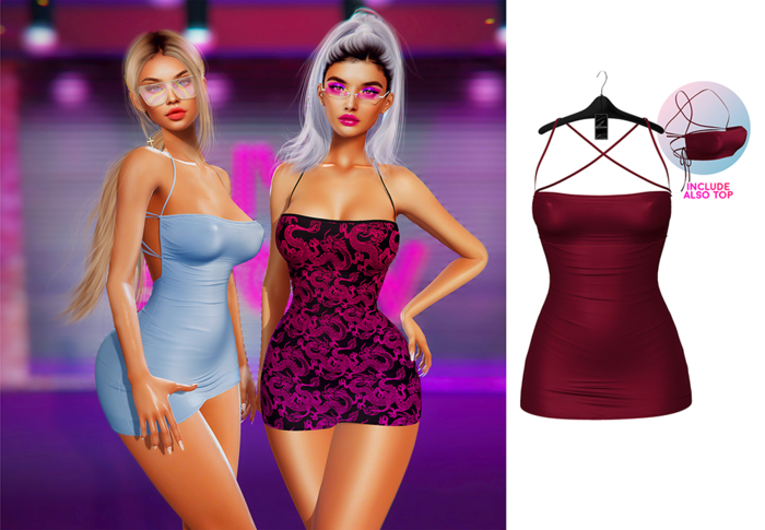 Ec.cloth - Eastside Slip Dress - Wine (add it)