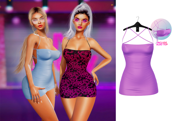 Ec.cloth - Eastside Slip Dress - Purple (add it)