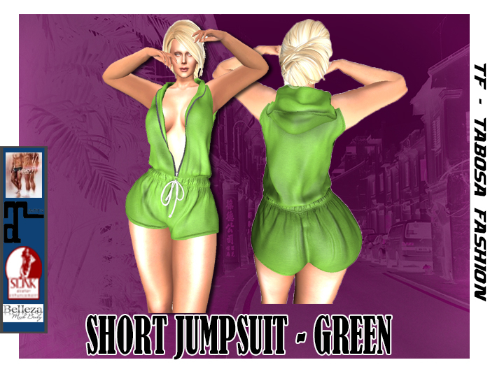 [TF] SHORT JUMPSUIT - GREEN
