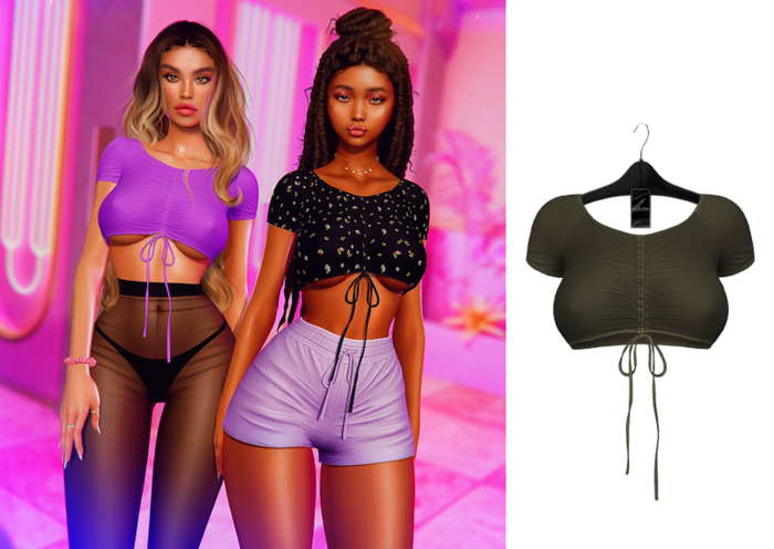 Ec.cloth - Mari Crop Top - Khaki (add it)