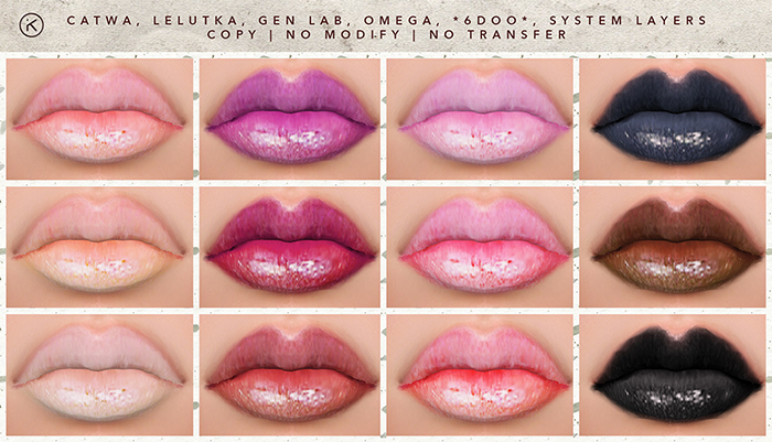 kotte - glossy lipsticks - ALL