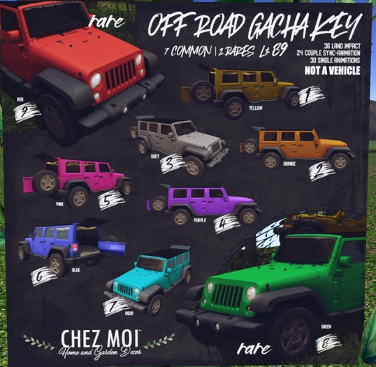 Off Road Orange Car * CHEZ MOI