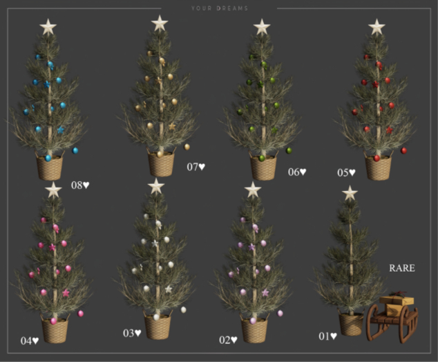 {YD}Little christmas tree - Natural RARE