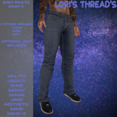 [L.T] Ravi Pants - Denim 3 (ADD ME)