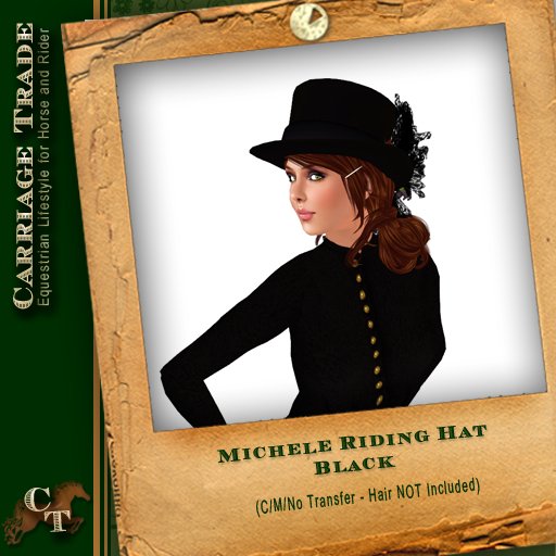 @CT@ Michele Riding Hat Black