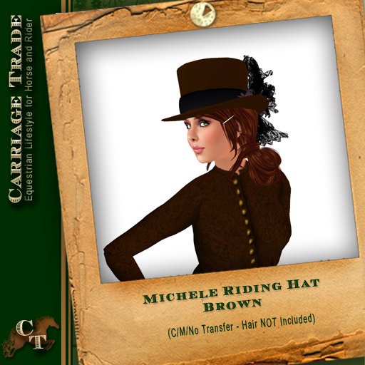 @CT@ Michele Riding Hat Brown
