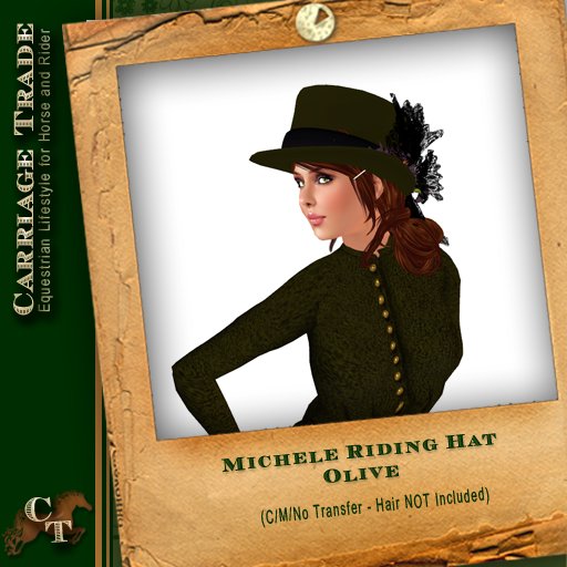 @CT@ Michele Riding Hat Olive