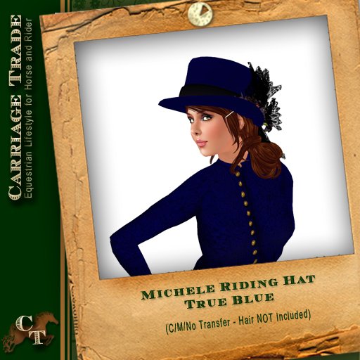 @CT@ Michele Riding Hat True Blue