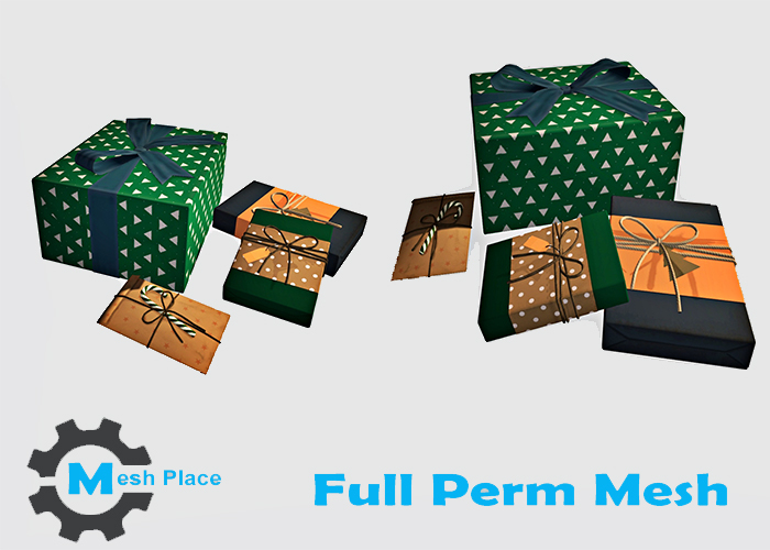 Mesh Place - Christmas Gift Boxes (add to unpack)