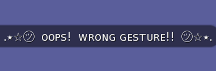 :: MG ::  Oops!  Wrong Gesture! - Gesture (with Sound)