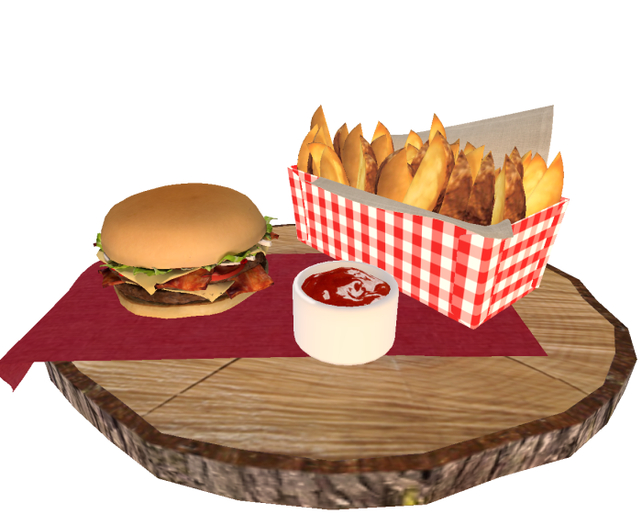DFS Double Bacon Cheese Burger & Fries (SALE)