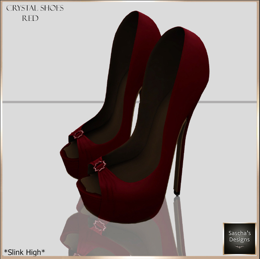 SAS - Crystal Red Shoes (Slink High)