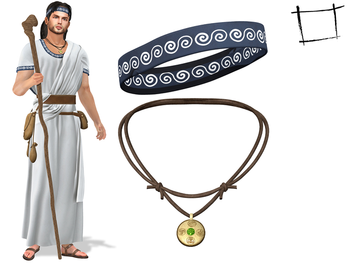 WC1789  Ancient Faith Pendant Corded Necklace
