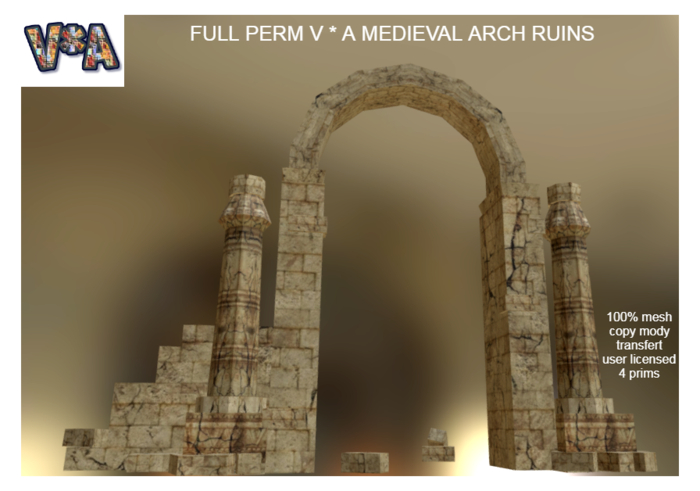 FULL PERM V * A MEDIEVAL ARCH RUINS