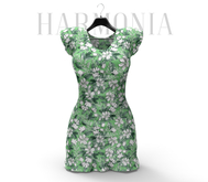* Harmonia Green Flowers Mollie Casual Dress Maitreya Petite Legacy Perky Reborn