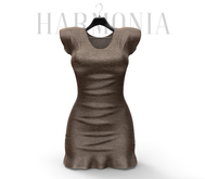* Harmonia Brown Wool Mollie Casual Dress Maitreya Petite Legacy Perky Reborn