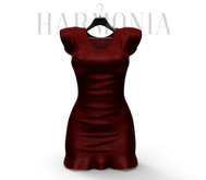 * Harmonia Red Wool Mollie Casual Dress Maitreya Petite Legacy Perky Reborn