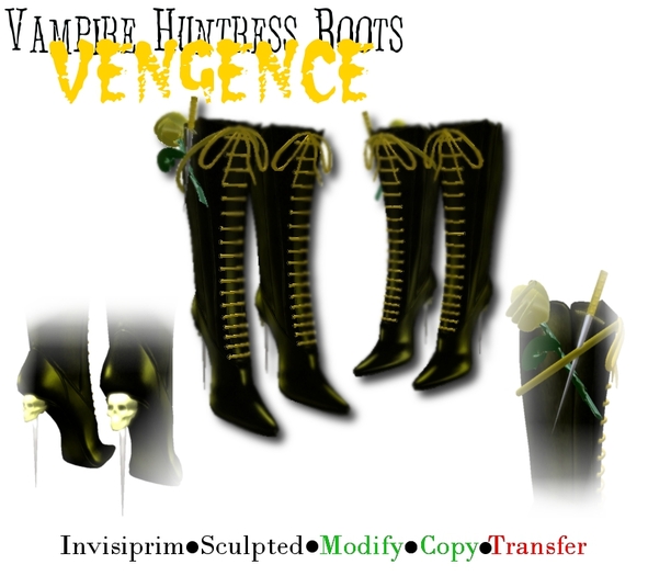 Vampire Huntress Boots: Vengeance