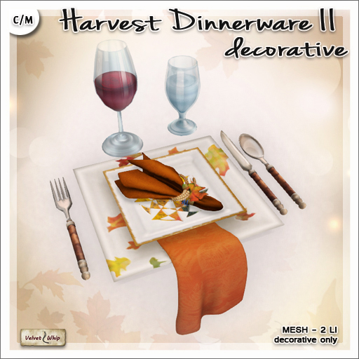 [V/W] Harvest Dinnerware II DECO COPY - (BOX)