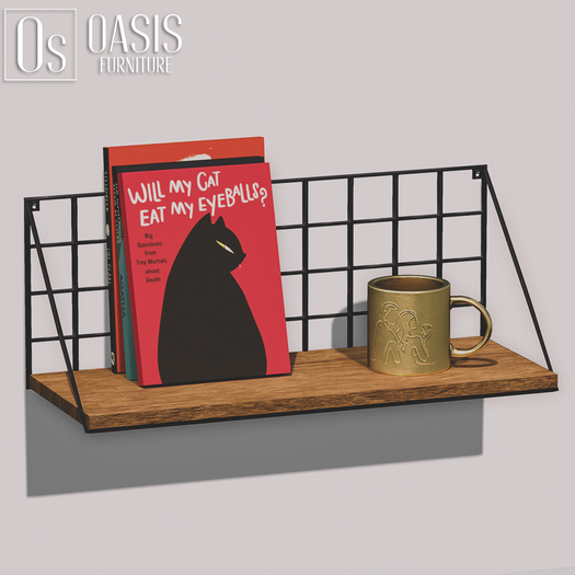 Oasis: Wire Mounted Wall Shelf (Open ME)