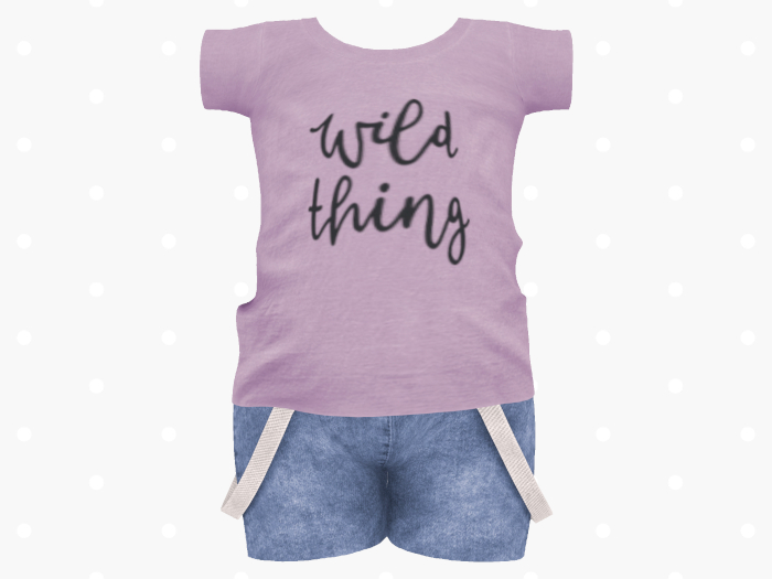 Bloom Wild Thing Shorts Set (Purple)