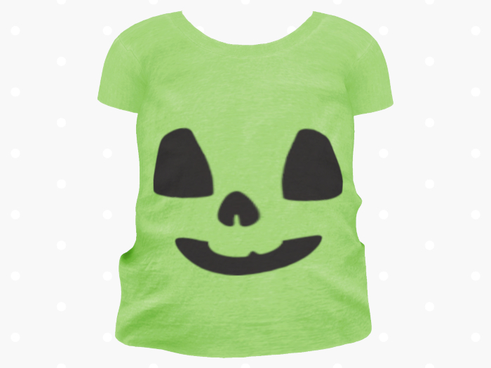 Bloom Pumpkin Face Tee (Green)