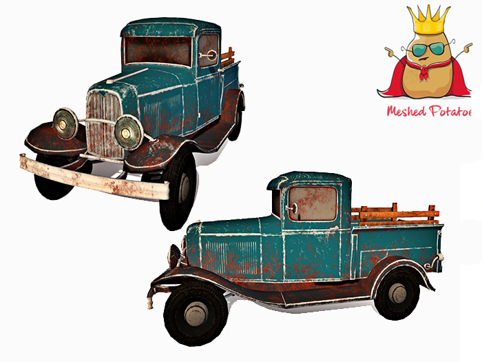 Meshed Potato - Vintage Pickup Truck - Full Perm Mesh