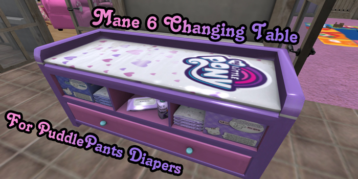 {BBR Us} MLP PuddlePants Changing Table MLP FiM