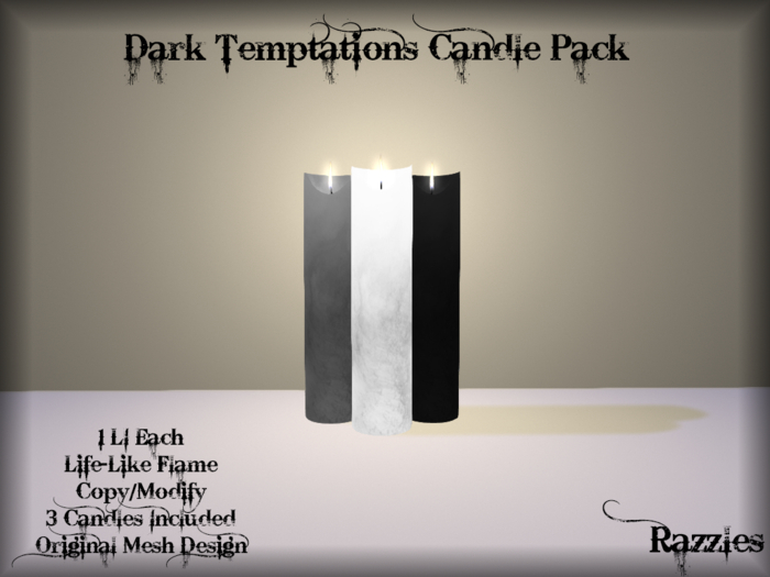 Razzles-Dark Temptations Candle Pack(Boxed)